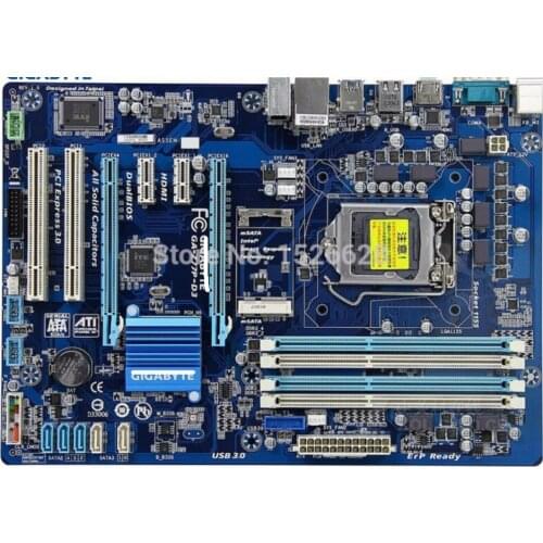 Gigabyte GA-Z77P-D3 original motherboard DDR3 for intel LGA 1155 boards Z77P-D3 32GB Z77 desktop motherboard