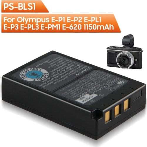 Original Replacement Battery PS-BLS1 For Olympus E-P1 E-P2 E-PL1 E-P3 E-PL3 E-PM1 E-620 Authentic Rechargable Battery 1150mAh