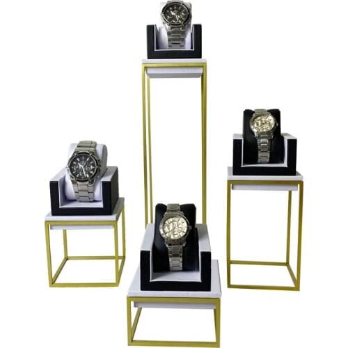 Stainless Steel Watch Display Stand Jewelry Watch Counter Window Display Props Jewelry Stand Watch Display Bracket