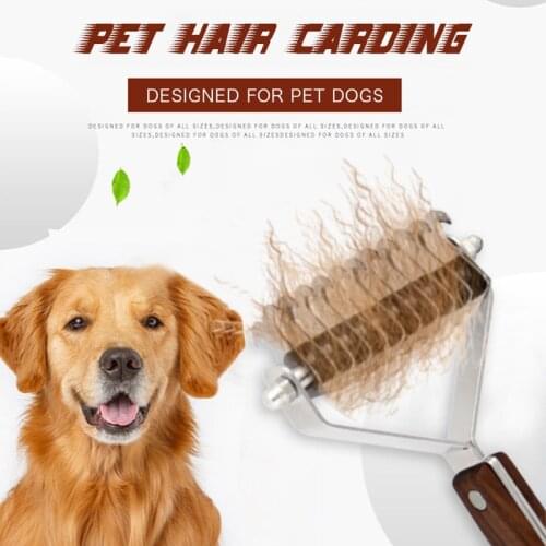 Hair Removal Comb For Dogs Cat Detangler Fur Trimming Dematting Deshedding Brush Grooming Tool For Long Hair Pet