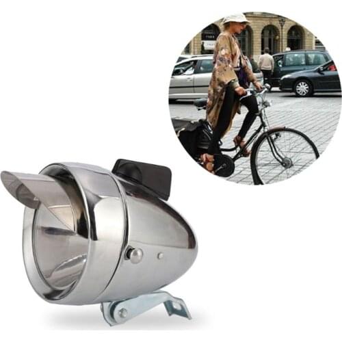 Retro Bright Classical Cool Bicycle Headlight Vintage Design Bike Metal Case