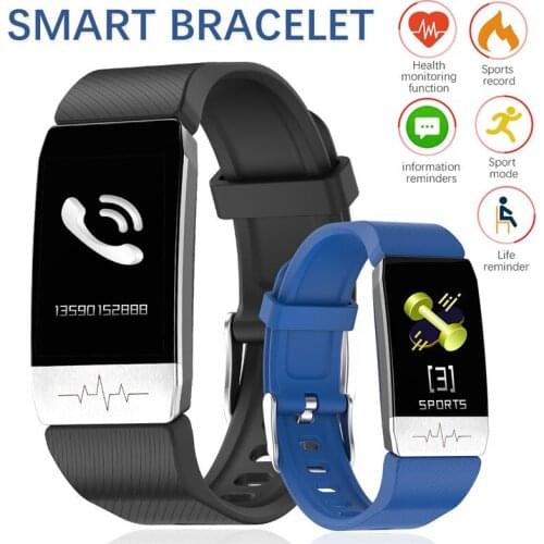 Smart Bracelet Band ECG Blood Pressure Blood Oxygen Body Temperature HeartRate Monitoring Sleep Tracker Sport Smart Watch Woman