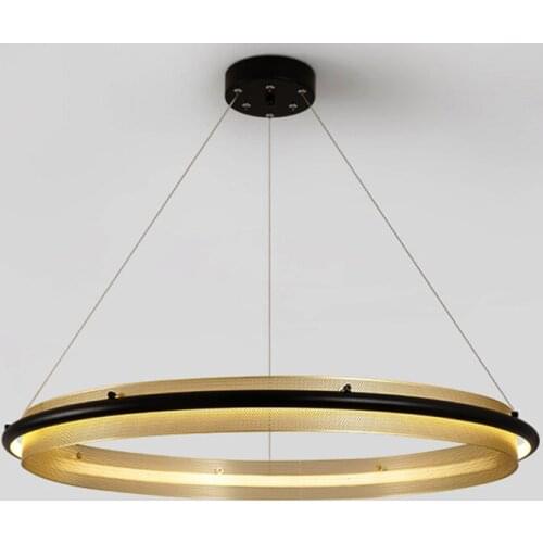 Modern Design Rings Led Chandeliers Lighting Living Room Decor Led Chandelier Lamp Loft Hanging Drop Lights Suspension Luminaire