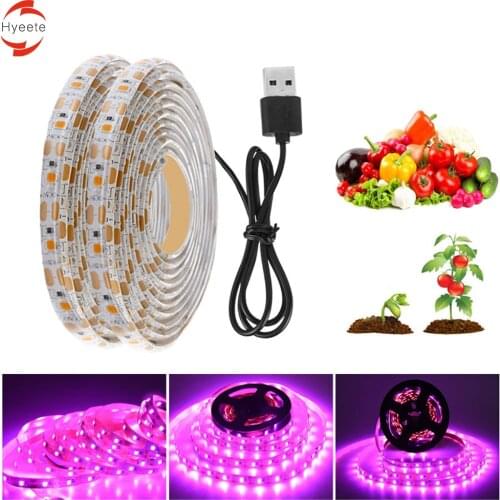 Growing Lamps LED Strip Full Spectrum 50-300cm Indoor Plant Light Suitable for Planting Succulent Veg Fruit Greenhouse Plants