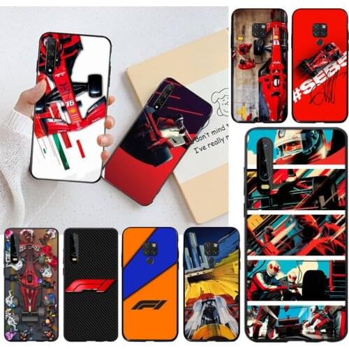 YJZFDYRM Formula 1 F1 Luxury Unique Phone Cover for Huawei P40 P30 P20 lite Pro Mate 30 20 Pro P Smart 2019 prime