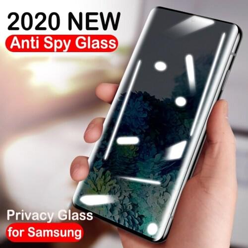 Anti Peep Privacy Screen Protector For Samsung Galaxy S20 Ultra Note 10 S9 S10 S20 Plus S10E A51 A71 A50 A70 Tempered Glass Film