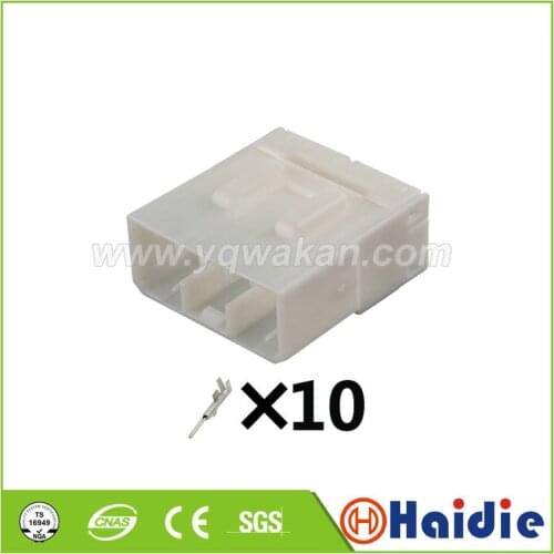 2sets 10pin auto housing plug plastic wire cable harness unsealed connector 368506-1