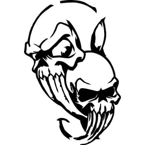 40421# Die-Cut Vinyl Decal Skull Car Sticker Waterproof Auto Decors on Car Body Bumper Rear Window