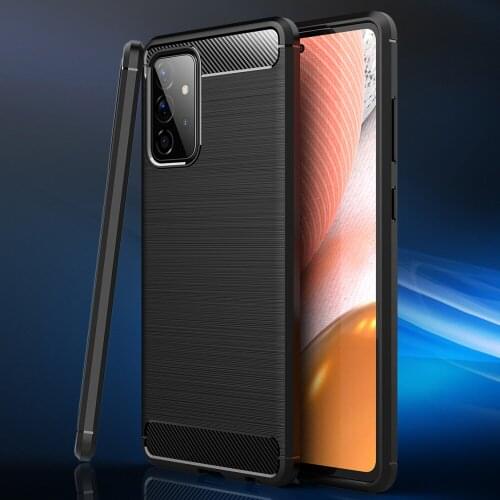 A72 Soft Case For Samsung Galaxy A32 5G Case Silicone Carbon Fiber TPU Cover bumper For Samsung Galaxy A52 Shell Case Capa Bag