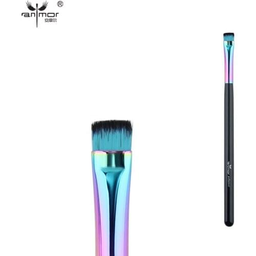 Anmor Eyeliner Make Up Brush Professional Makeup Brushes Black Eyebrow Eyeshadow Rainbow Eye Brow Cosmetic Kit Tool