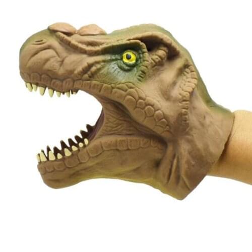 Freeship 1xNEW Cool TPR vinyle safety fright Dinosaur bite giggle gag joke toy for kids loot pinata party bag filler favor gift