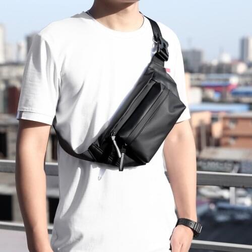 Brand Waterproof Men Waist Bag Fanny Pack Fashion Running Chest Bag Male Sling Crossbody Bag Casual Hip Belt Bag Men Waist Packs