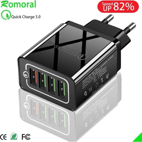 Quick Charger 3.0 USB Charger for iPhone 7 8 Xiaomi mi9 Samsung A50 A30 Tablet QC 3.0 Fast Wall Charger Adapter