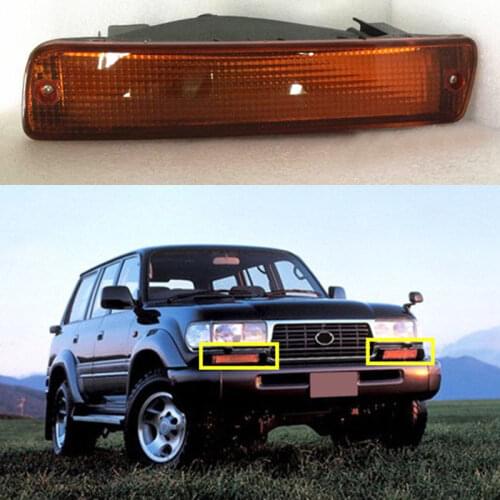 For Toyota Land Cruiser LC80 FJ80 4500 1991-1997 OEM Front Bumper High quality Fog Light L&R 2pcs