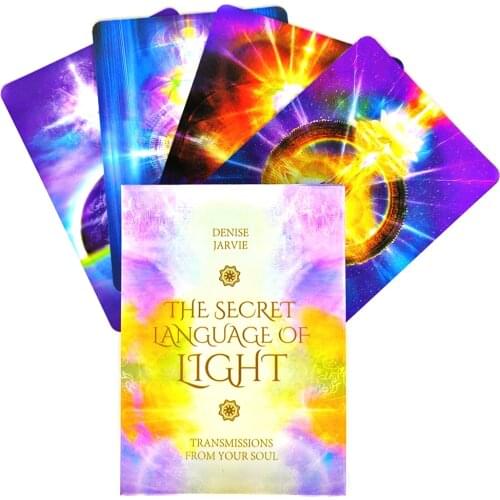 The Secret Language Of Light Oracle Card Tarot Cards Mystical Guidance Divination Entertainment Partys Board Game 45 Sheets/Box