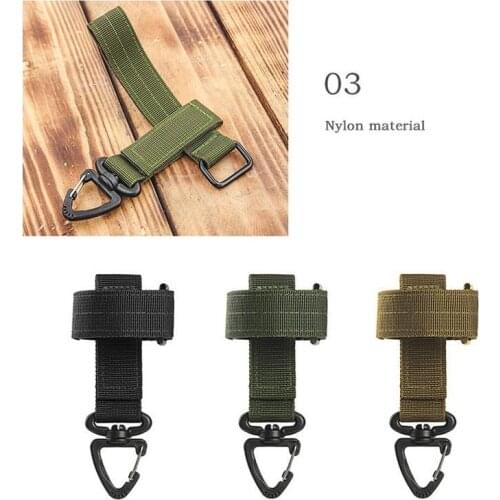 Glove Hook Buckle Keychain Military Carabiner Outdoor Tactical Gloves Climbing Rope Storage Camping Hanging Buckle