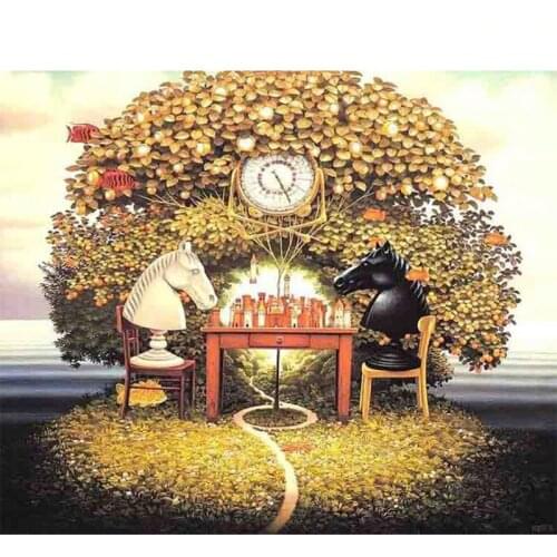 Peter ren Diy Diamond painting cross stitch Kit Diamond embroidery Fantasy home autumn square diamond mosaic full coverage