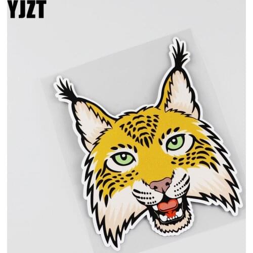 YJZT 11.3CMX14.9CM Interesting The Fierce Animal Lion Car Sticker Decal 13B-0021