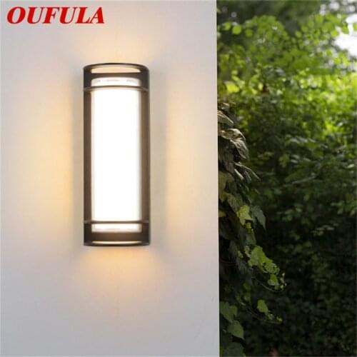 OUFULA Wall Sconces Light Outdoor Classical LED Lamp Waterproof IP65 Home Decorative For Porch Stairs