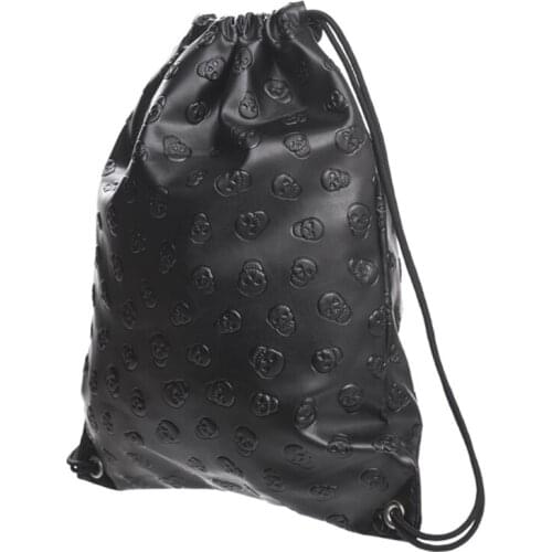 New Unisex Bag Skull Drawstring Fashion Sport Travel Outdoor Backpack Bags