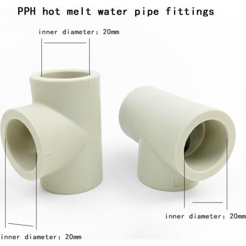 PPH Hot Melt Water Pipe Fittings Aquarium Fish Tank Tube DIY Tools Garden Water Connectors PPH Pipe Joints 1 Pcs