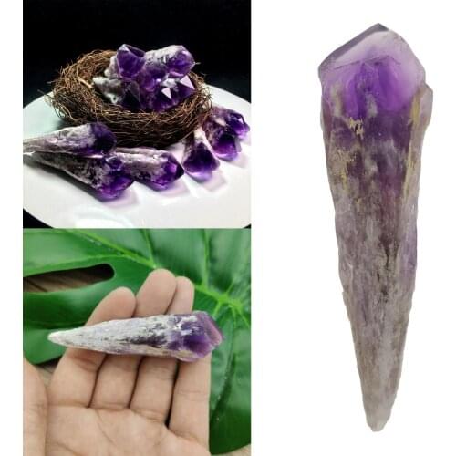 Purple 20g Amethyst Cluster Natural Crystal Point Rod Ornaments