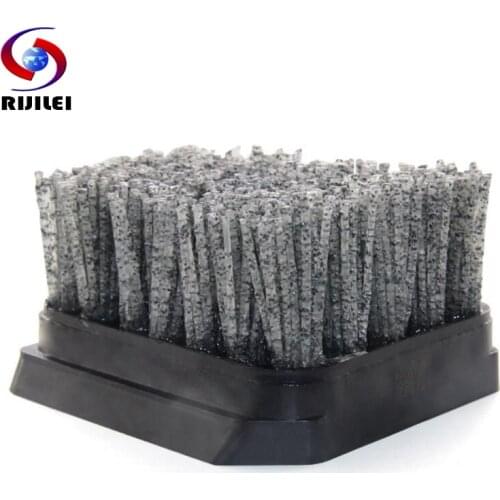 RIJILEI 10PCS/Set Diamond Abrasive Brush Frankfurt Antique Abrasive Brush For Concrete Cleaning Marble Polishing Brush YG04
