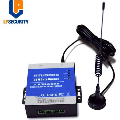 3G RTU5025 Mobile control door lock GSM SMS Access Control System Remote Open the gate/door/garage by Free call