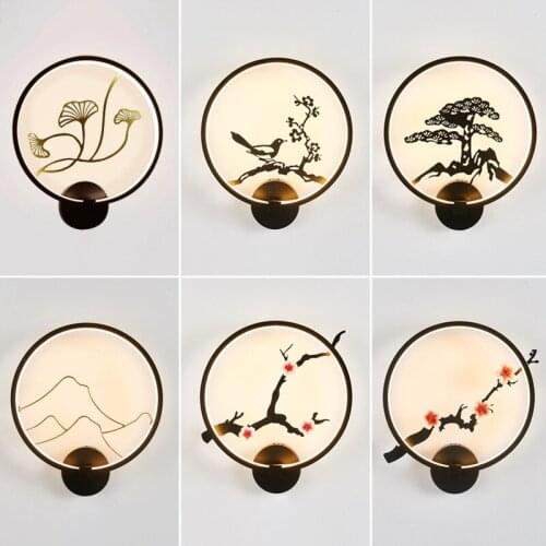 Modern Creative LED Chip wall lamp use for bedside living room bedroom aisle Easy to install indoor wall light Free Shipping