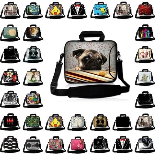 Laptop Messenger Handle Briefcase 10 12 13 14 15 17 15.6 13.3 inch Notebook Shoulder Strap Bag Case For Macbook Acer Huawei Asus