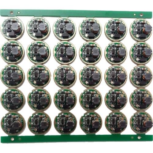 5 pcs Flashlight Driver 17mm XML XM-L2 led Circuit Board 1-Mode 3V-18V Led Driver Torch Accessory Parts Flashlight DIY Torch