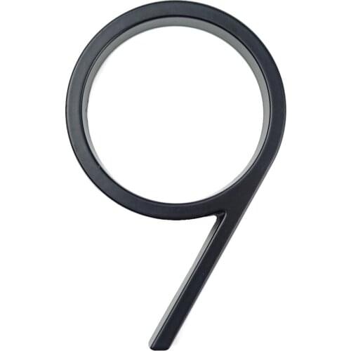 Address Plaque Sign Villa House Number Black Numbers Fingures Outdoor Easy To Read Rust-proof And Durable Modern Door Alphabet