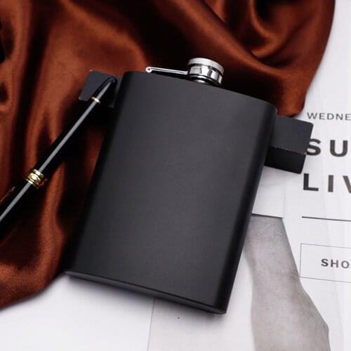 8oz Portable Stainless Steel Hip Flask Flagon Whiskey Wine Pot Leather Cover Bottle + Funnel Travel Tour Drinkware Wine Cup