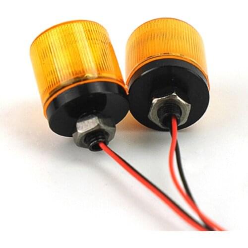 1pair RC Car Roof Rotating Warning Light for Tamiya 1/14 RC Tractor Truck Car DIY Parts RC Model Car Parts