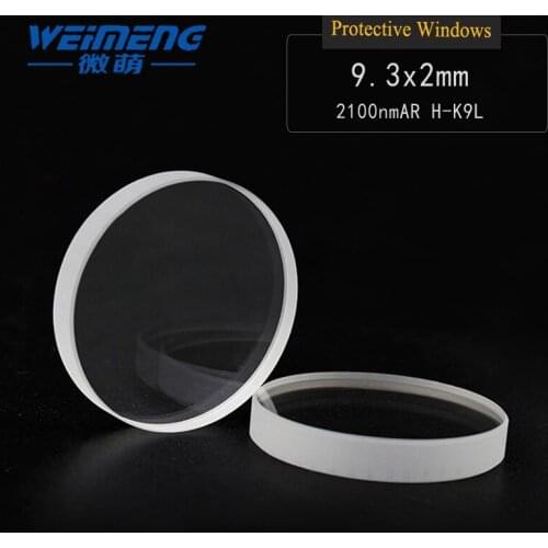 Weimeng Laser Protective window 9.3*2mm 2100nmAR circular & plano H-K9L for laser cutting welding engraving machine