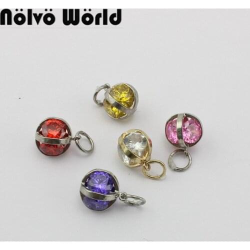 10-50 pieces 5 colors 14mm colorful stud rivet for dog collar rope,purse chain decorative studs rivet
