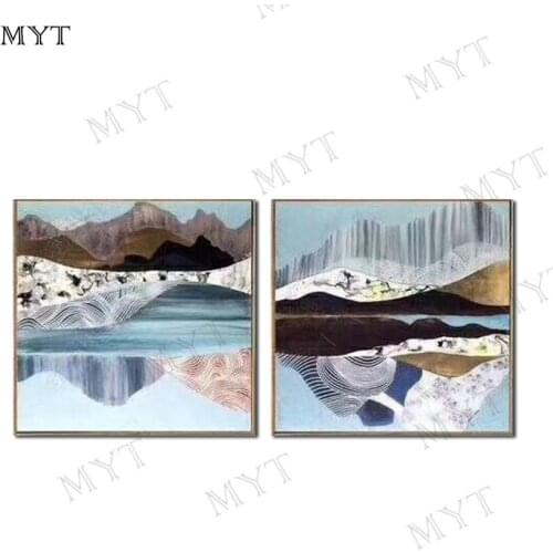 MYT Free SHipping Hot Sale Fashion Colors Artist Handmade Oil Painting on Canvas Handmade Cute Oil Painting for Living Room