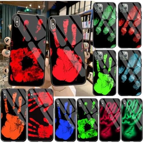 YJZFDYRM Thermal Heat Induction Soft black Phone Case Tempered Glass For iPhone 11 Pro XR XS MAX 8 X 7 6S 6 Plus SE 2020 case