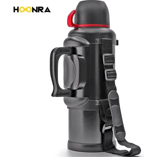 HOONRA 4L Large Capacity Stainless Steel Travel Thermos Bottle for Coffee Tea Water Double Wall Vacuum Insulated Outdoor Drink