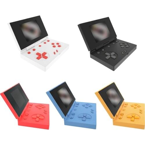 Coolbay Retro game console Flip Handheld console 8 bit game console 1000 games MINI Game Player Two-player mode TV Output AV