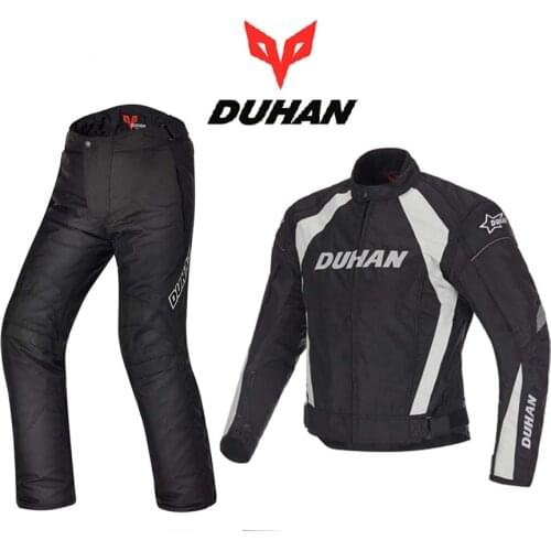 DUHAN racing suit motorcycle riding suit Jacket pants winter warm windproof anti-wrestling Mount riding knight clothing oxford