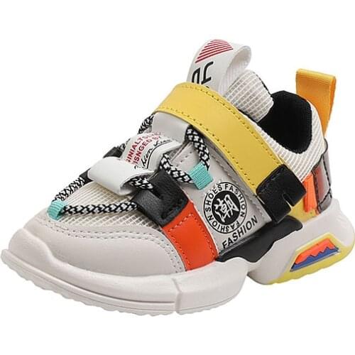 2020 Autumn New Fashionable Net Breathable Leisure Sports Running Shoes For Girls Shoes For Boys Brand Kids Shoes Size 21-30