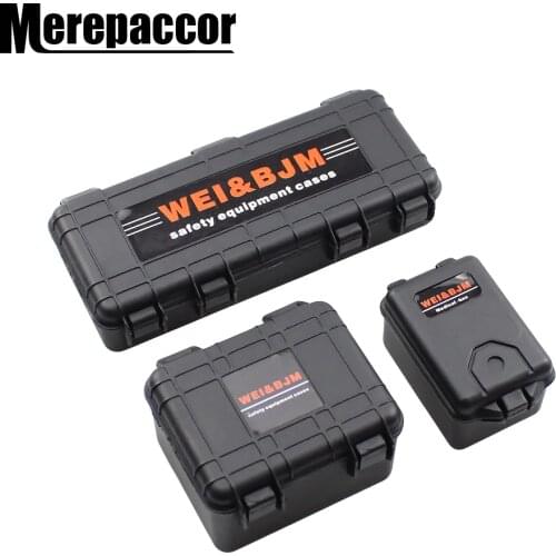 MEREPACCOR 1Set Mini Toolbox Trunk Decoration for 1/10 RC Crawler Car Traxxas Trx4 Axial Scx10 90046 CC01 D90 D110