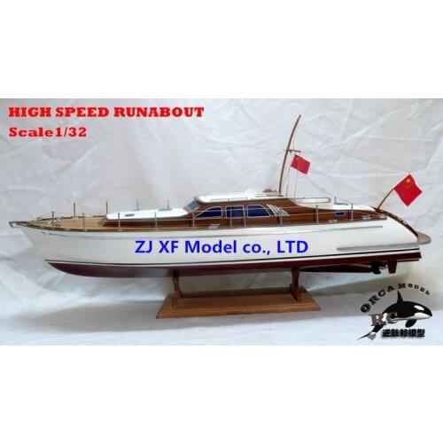 NIDALE Model European classic yacht Wooden model Holland HIGH SPEED RUNABOUT model kit simulation runabout