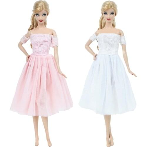 Fashion Mix Dress Wedding Party Princess Gown Bride Skirt Beautiful Evening Elegant Outfit Clothes for Barbie Doll Toy Girls Toy