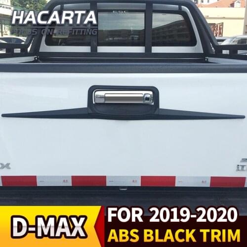 PICKUP TRUCK REAR GATE Tail Gate Cover For d-max DMAX 2016 Accessories Trim For d-max 2016 2017 2018 2019 Car Styling BLACK