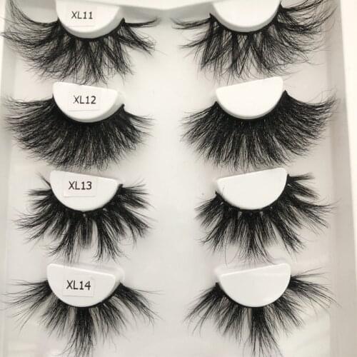 Mink Eyelashes 30mm Lashes Fluffy Messy 3D False Eyelash Dramatic Long Natural Makeup Mink Lashes
