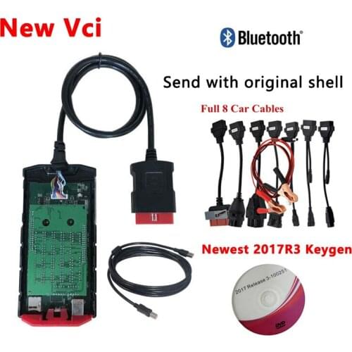 2021 NEW VCI Automotive Obd Obd2 Scanner 2018R0/ 2017R3 Keygen Bluetooth for Delphis Cars Truck Tester Diagnostic Repair Tools