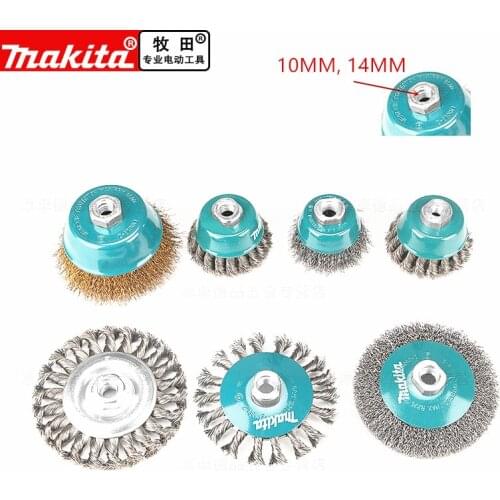 Makita Banded Knotted steel Wire Cup Brush 4" 100m 5" 125mm For DGA402 9555HN 9558HN GA5030 9553NB 9557NB GA4030 DGA404 9556HN