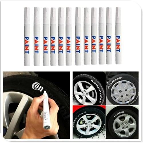 Car Tyre Tread White Waterproof Permanent Paint Marker Pen for Kia Rio Picanto Niro Forte Ceed Stonic Stinger i20 i30 8 Any